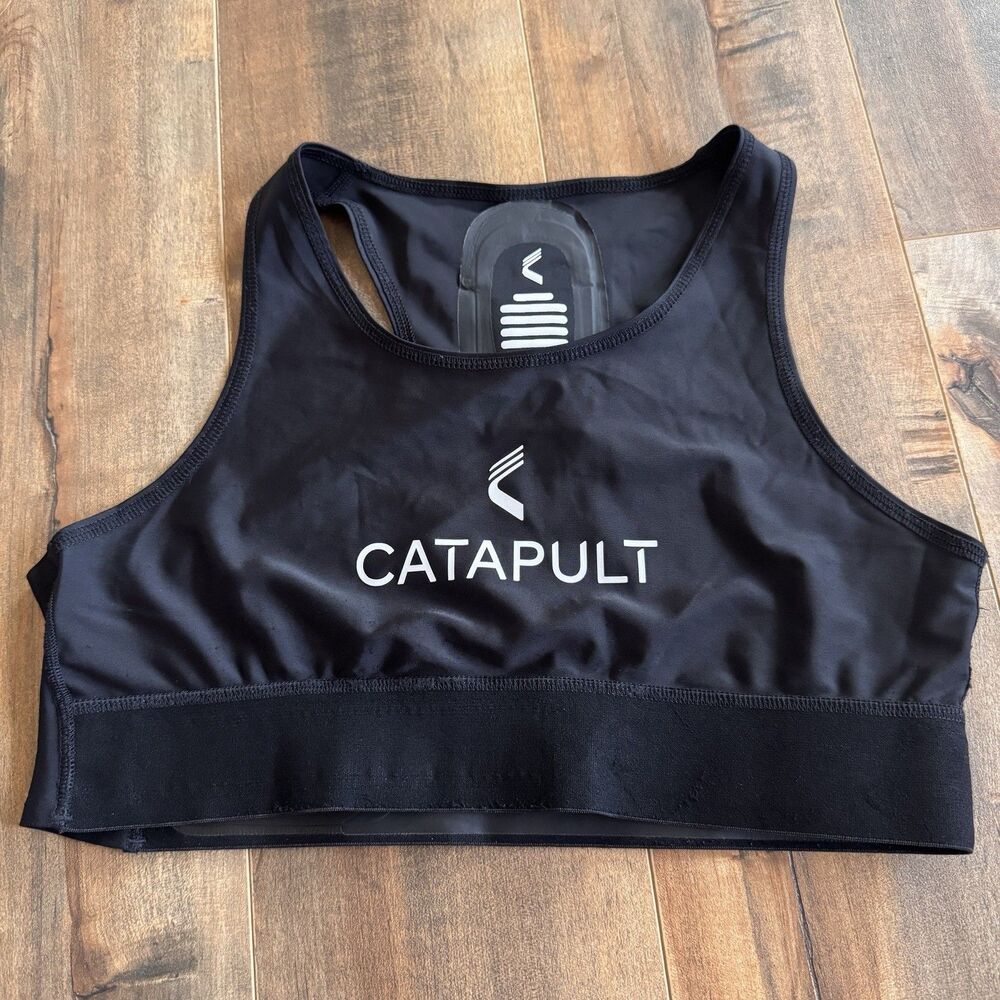 Catapult Training Vest Top Black Size Medium (No GPS Pod) Athlete Monitoring